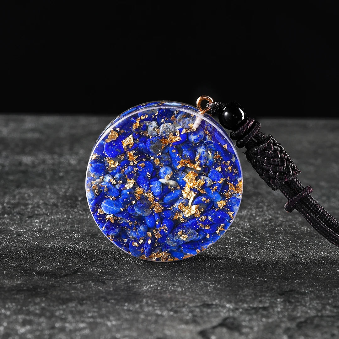 Merkaba Lapiz Lazuli Gemstone Necklace