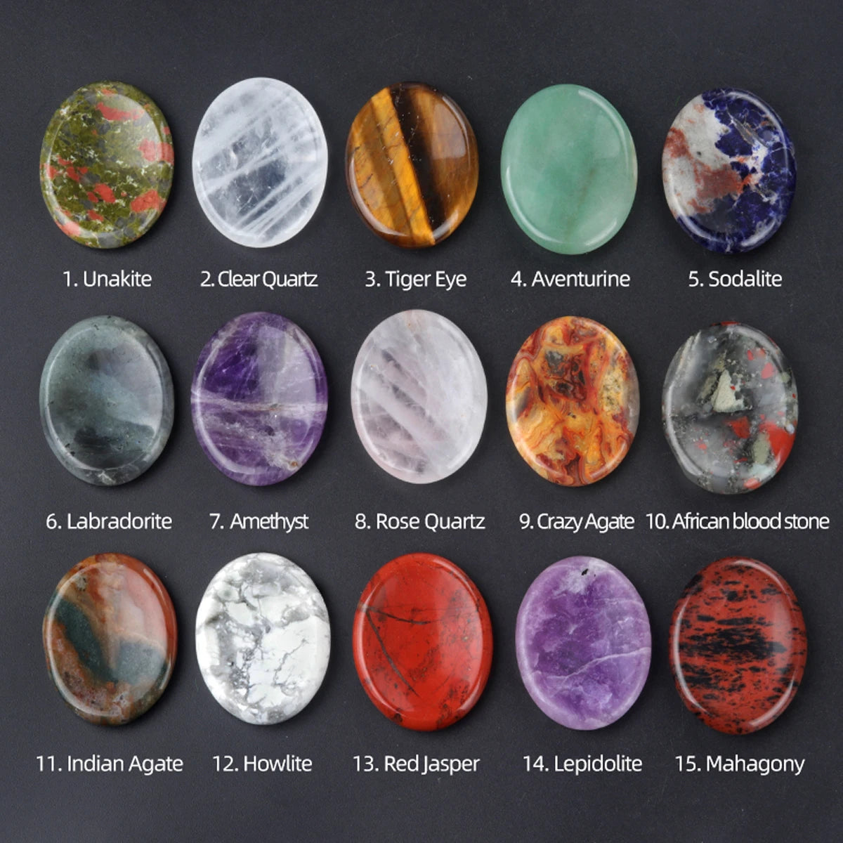Thumb-sized Natural Gemstone (35x45 mm)