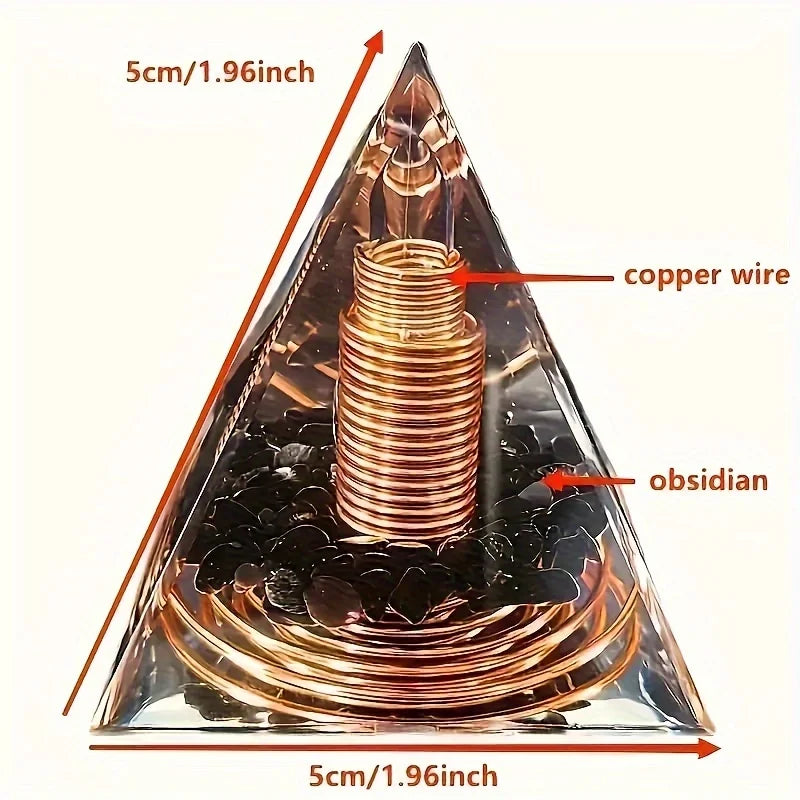 Copper Orgonite Pyramid - EMF Protection and Energy Amplifier