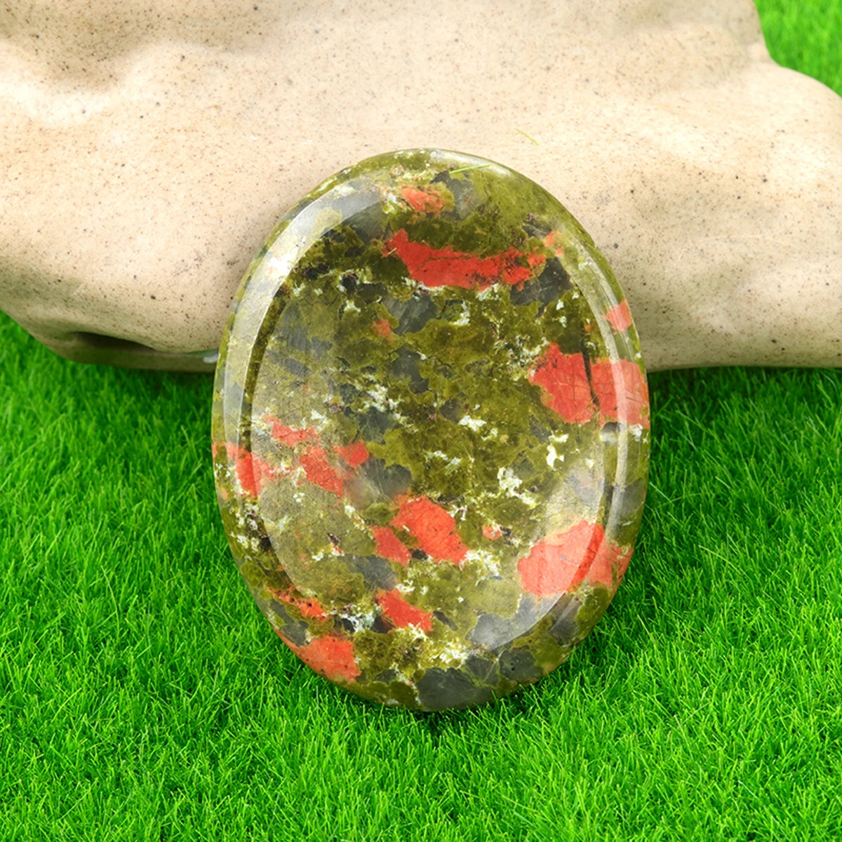 Thumb-sized Natural Gemstone (35x45 mm)