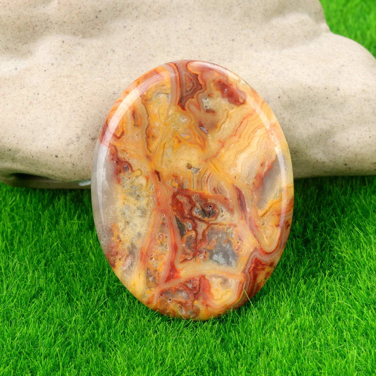 Thumb-sized Natural Gemstone (35x45 mm)